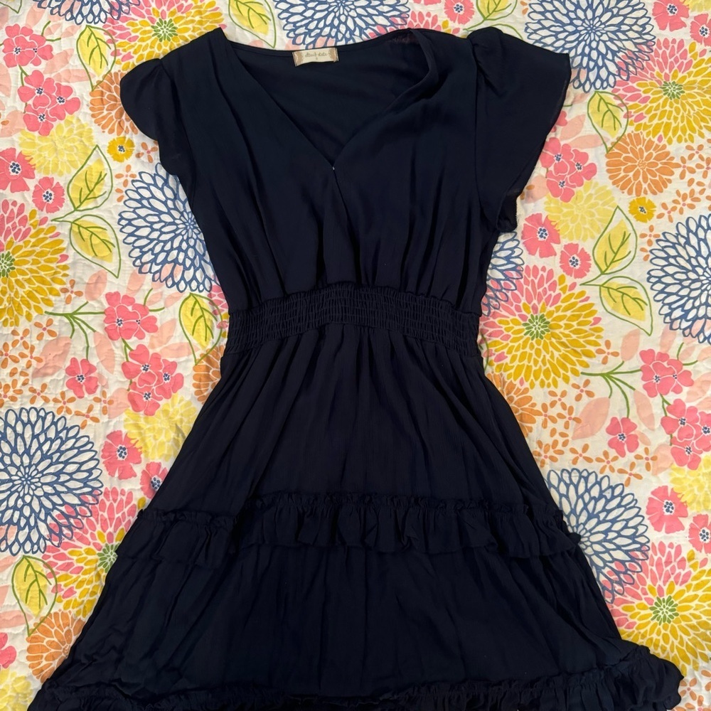 Small altar’d state navy blue dress
